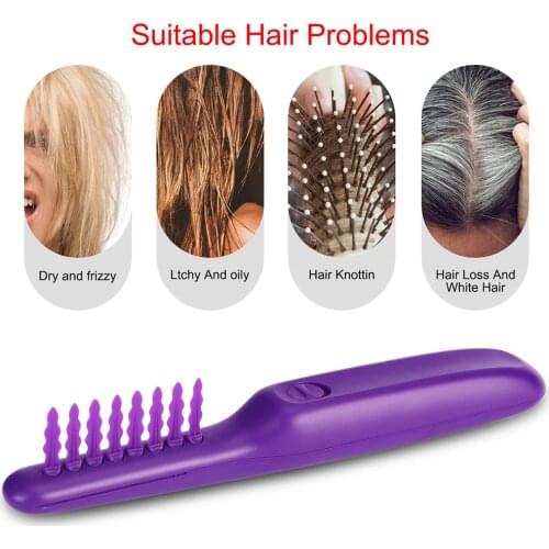 1pcs Hairdressing Brush for Dry Wet hair Rotating Comb Mini Portable Plastic Scalp Massager Head hair Care