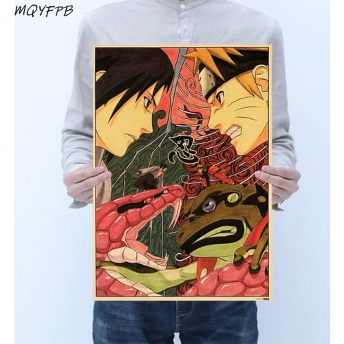 Kraft Anime Paper Poster Home Room Decoration wall art Painting Core 50.5x35cm