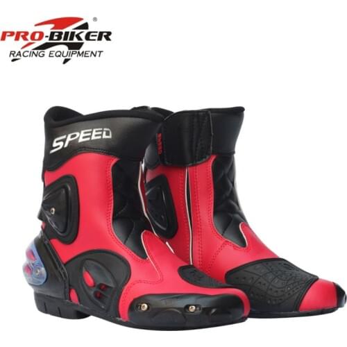 PRO-BIKER SPEED BIKERS Motorcycle Boots Racing Touring Motocross Off-Road Riding Boots Motorbike Racing Boots Mid-Calf Shoes
