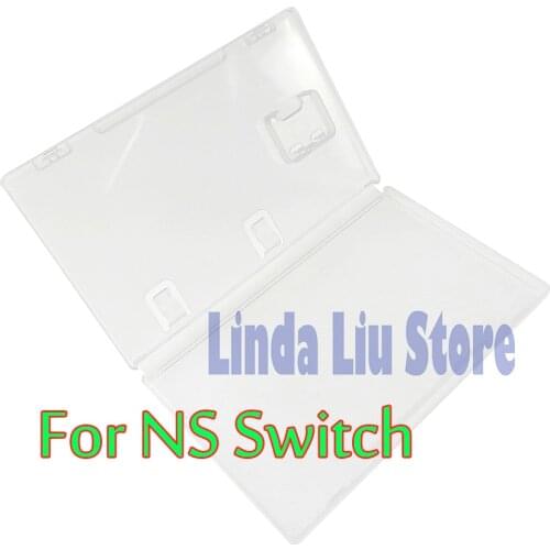 8pcs/lot Transparent Protective Plastic Game card Cartridge box Shell For Nintend Switch NS With Book Holder Inserted Cover