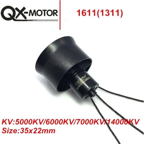 Qx-motor 30mm 6 Blades EDF Unit With QF1611 14000KV 7000KV 6000KV 5000KV Brushless Motor