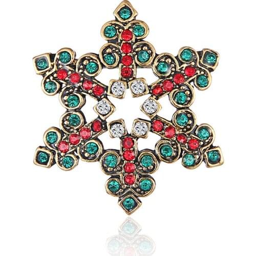 2019 Christmas Snow Brooch Mens And Womens Clothing Brooch Environmental Protection Alloy Corsage Badges