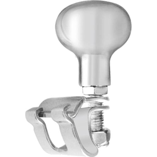 Boat Steering Wheel Control Knob Black Large 316 Stainless Steel Hand Grip