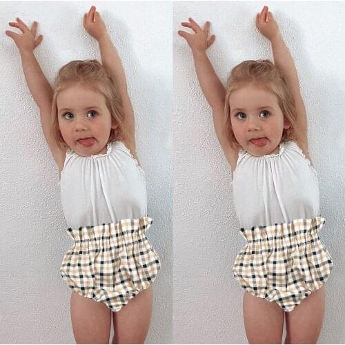 Toddler Baby Girl Short Pant Basic Plain Crushed Print Bloomers Shorts Loose Summer Newborn Flower Pattern Shorts Clothes Outfit