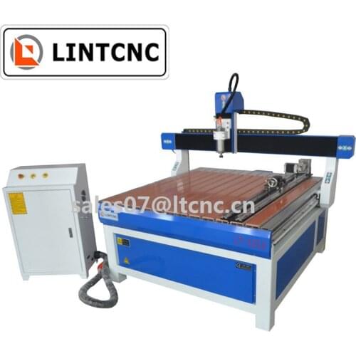 Super Cheap 4 Axis Wood Engraving and Cutting Machine 1212 CNC Router 2.2kw Spindle for Acrylic, Aluminum