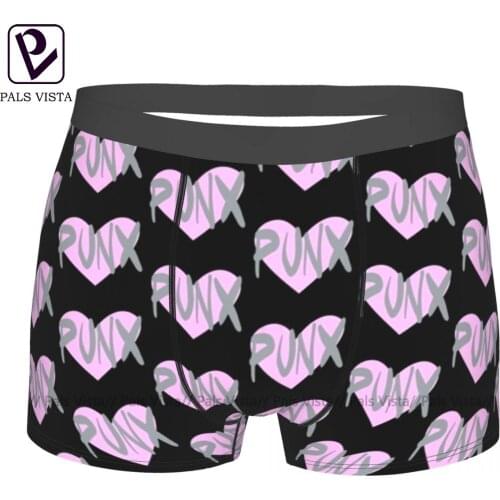 Punk Rock Underwear Teen Printed Funny Trunk Sublimation Trenky Polyester Boxer Brief
