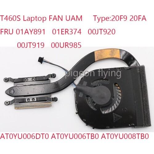 100%Original Thinkpad T470S T460S Laptop Double tube Integrate FAN/ radiator FRU 00UR985 00UR985