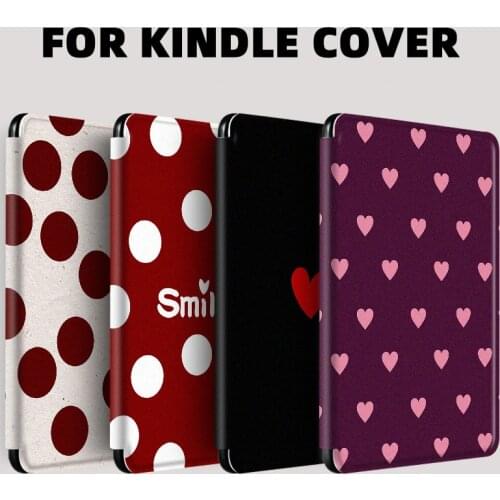 Polka Dot Love Smile Protective Cover for Kindle Papwe White 4 2018 PQ94WIF Case As Birthday Present Case for Kindle 2019 J9G29R