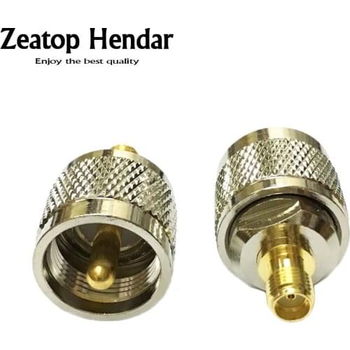 20Pcs Brass SMA Female to UHF Male PL-259 Jack Straight Plug RF Coaxial Coax Adapter PL259 Connector