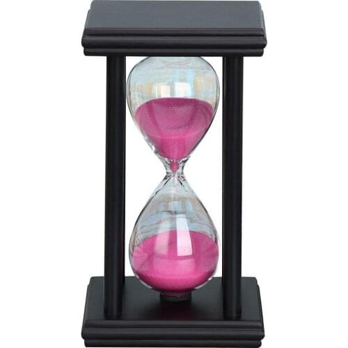 5/15/30min Wooden Sand Clock Sandglass Kitchen School Hourglass Timer Home Decor