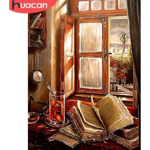 HUACAN Diamond Embroidery Scenery Diamond Painting Full Square New Arrival Book Rhinestones Pictures Diamond Mosaic Sale Hobby