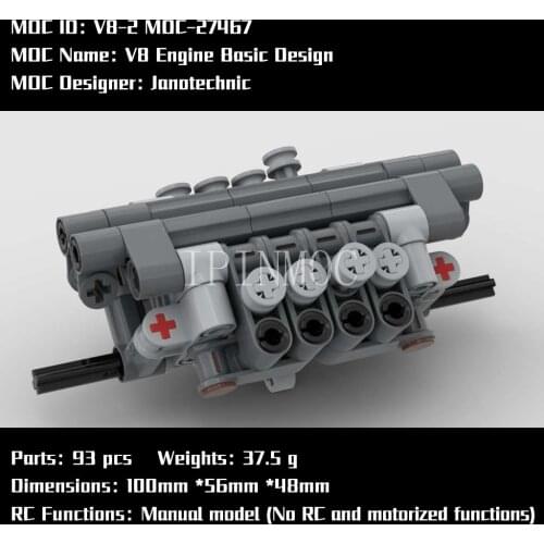 MOC-27467 V8 Engine Basic Design by Janotechnic