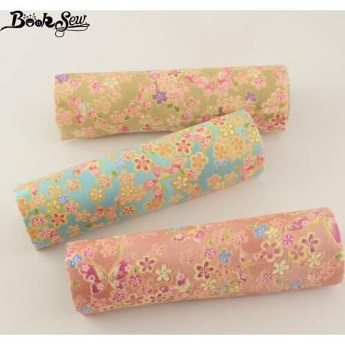 Booksew 100% Printed Cotton Fabric Flowers Designs Tissue Quilting DIY Sewing Patchwork Tecidos textile Tissus Au Metre