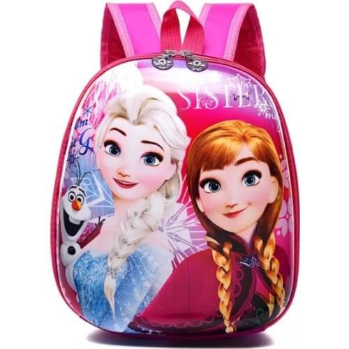 Disney princess Children bag for school shell backpack children kindergarten cartoon 2-5 years old girl boy backpack Frozen Elsa