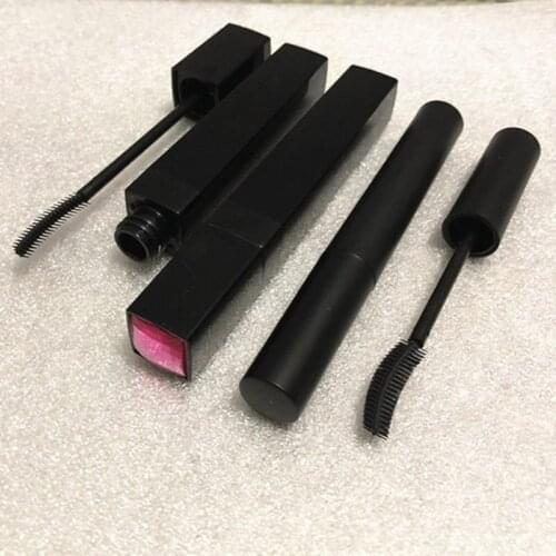 DIY Square Plastic Mascara Tube with Silicone Brush, Eyelashes Cream Container, Professional Makeup Tools F219