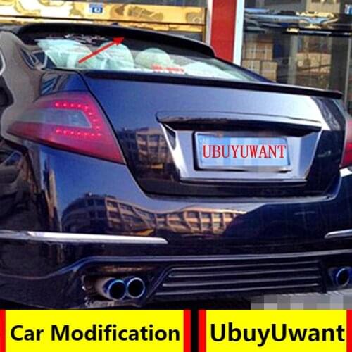 For 2010-2012 Nissan Altima Teana Rear Roof Spoiler FRP Material Primer Color Car Tail Wing Decoration For Altima Teana