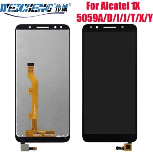 For Alcatel 1X 5059D 5059 LCD Assembly Display + Touch Screen Panel Replacement for Alcatel 1X 5059D 5059X 5059Y
