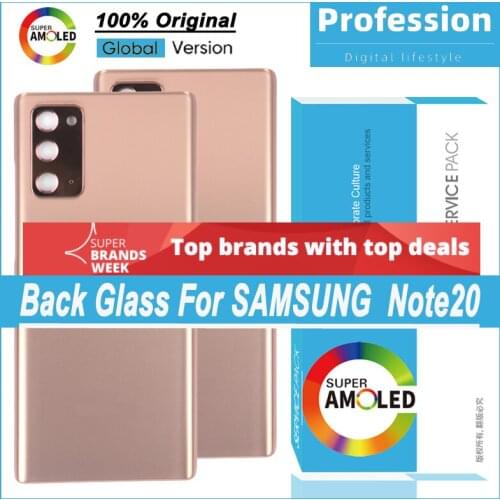 100% New for Samsung Galaxy Note 20 Note20 Note 20 Ultra Battery Back Cover Door Housing Camera Glass Lens Frame Repair Parts