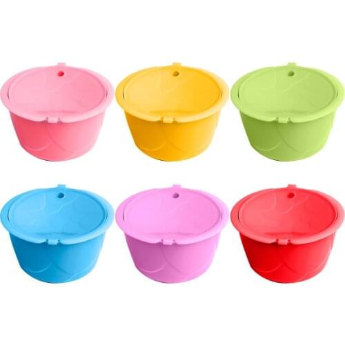 Stainless Steel Coffee Filters Compatible with Dolce Gusto Capsule Machine Bright Color Refillable Coffee Accessories