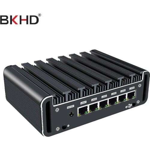 Mini Gaming PC Intel i3/i5/i7 Quad Core 4GB/32GB RAM HDMI VGA Dual WiFi Hole 6 Gigabit LAN Win10 Linux Fanless Industrial PC