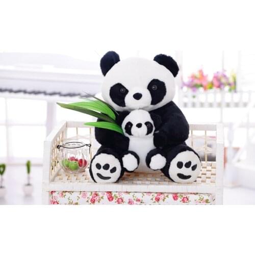 40cm, 50cm, 70cm Chinas national treasure giant panda cute parent-child plush toy baby plush toy gift home decoration supplies