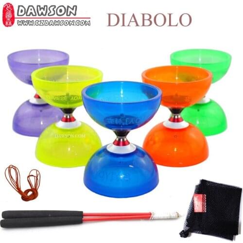 YOYO Toys Professional Diabolo Set Packing 3 Bearing Kongzhu 3 Size 6 Color for choose with String Bag