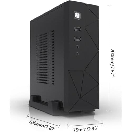 JX01 SECC Mini ITX HTPC Chassis Game Computer Case Box Desktop PC Enclosure J0PB