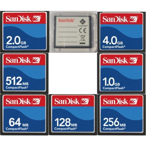 Sandisk Compact Flash CF Card Memory Card 32MB 64MB 128MB 256MB 512MB 1GB 2GB CF For CNC IPC Numerical Control Machine Used