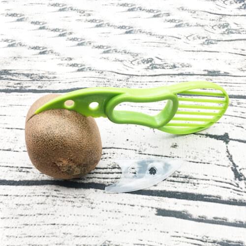 Avocado Slicer Cutter Peeler Splits Kitchen Pits Fruits Tools Scoop Green