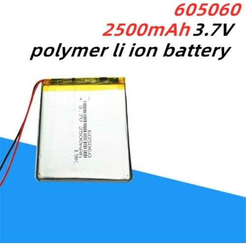 Liter energy battery 1pcs/lot 605060 Accumulator 3.7V 2500mAh Rechargeable Lithium Polymer