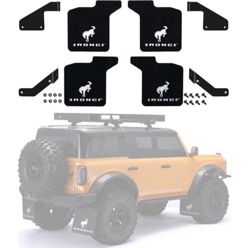 Metal Rubber Mudguard for Traxxas Trx-4 Bronco 92076-4 1/10 RC Car Parts