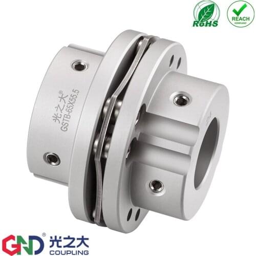 Wholesale high rigidity GSTB 8 setscrew step type single diaphragm keyway series shaft coupling