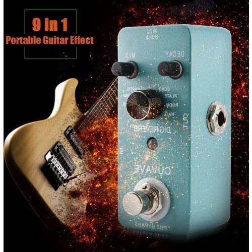 Digital Reverb Guitar Effect Pedal Enjoyable Instrument Supplies True Bypass Musical for Cuvave Electric Guitar Parts