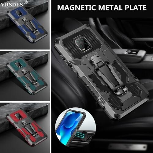 Shockproof Case For Xiaomi Redmi Note 9S 8 7 6 5 10X 9 Pro Max 5A 6A 7A 8A 9A 9C Mi Poco X3 NFC Phone Hybrid Armor Stand Cover