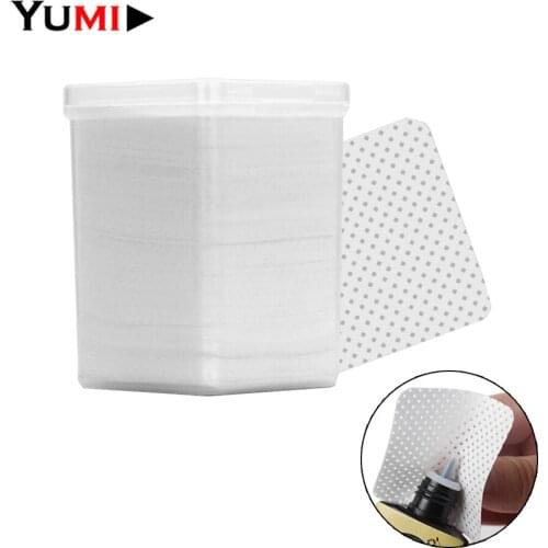 1 Box 200pcs Cotton Clean Cleaning Pads Wipe For Eyelash Extension Glue Bottle Mouth Nail Removal Towels Cotton Piece