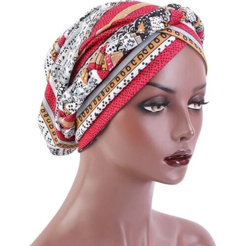 New National Hair Cap For Sleeping Turban Bohemian Twist Braid Headcover Hat Headband Cotton Haircare Coloring Styling Bonnet