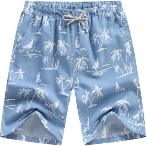 Fashion Casual Men Casual Wide Printed Beach Men Short Trouser Shorts Pants Beachwear Short Pants Men Clothing Quick Dry A40