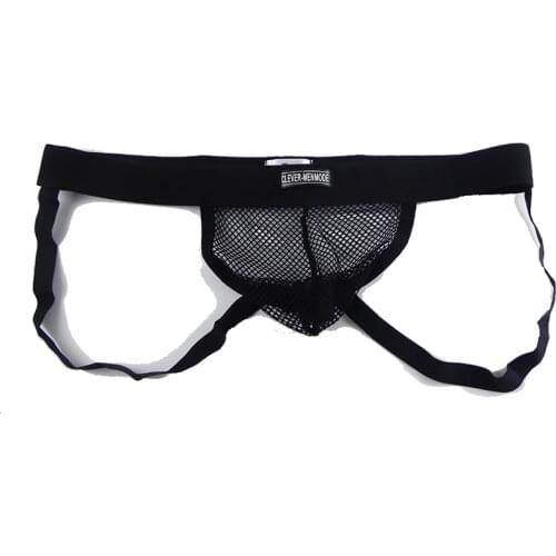 Men Sexy Mesh Underwear Thong Mens Low Rise G String Underpants Jockstrap Transparent tanga hombre Male T-back Panties Briefs