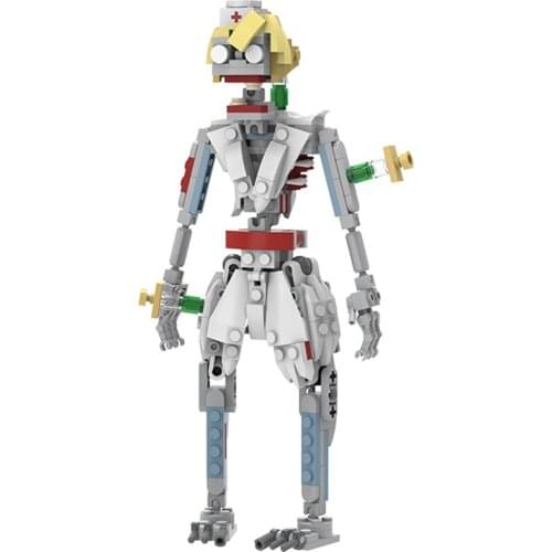 Terror Halloween Zombie Nurses Horror Doctor Model Building Blocks Disguised Nurse Role Creativity Halloween MOC Gift Child