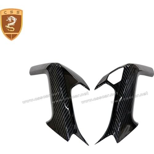 Real Carbon Fiber Inner Door Handle Stick On Type Interior Trim Cover For Lamborghini Huracan LP610 LP580