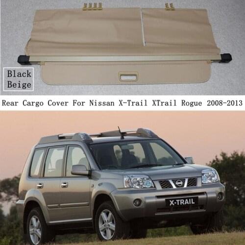 Rear Cargo Cover For Nissan X-Trail XTrail Rogue 2008-2013 Privacy Trunk Screen Security Shield Shade Auto Accessories