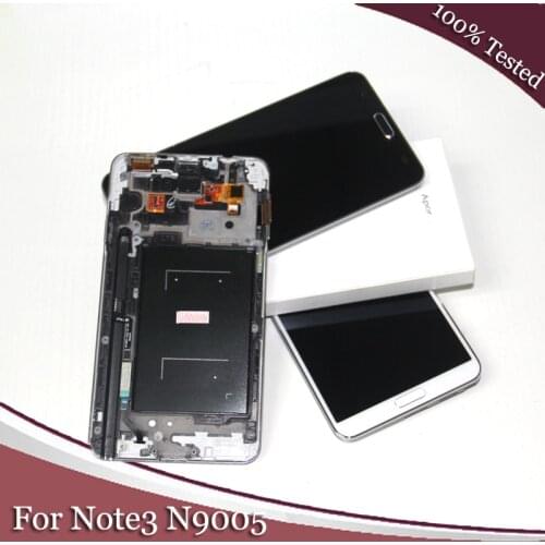 Compatible for samsung galaxy note3 note 3 n9005 screen lcd with frame Assembly Display for Note 3