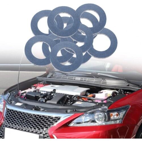10Pcs Professional Aluminum Alloy Engine Oil Drain Plug Washers Gaskets 9043012031 for Toyota