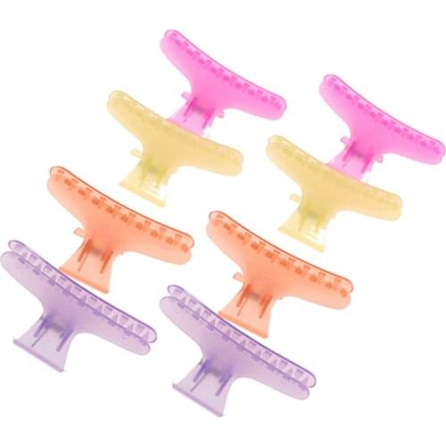 2Pcs Girls Fashion Hair Claws Clips Styling Cutting Hair Grips Decor