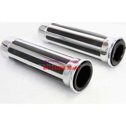 Free Shipping Skull Zombie Hand Grips 1" 25mm Handlebar for Harley Davidson Sportster Cruiser Chrome Motorcycle Parts