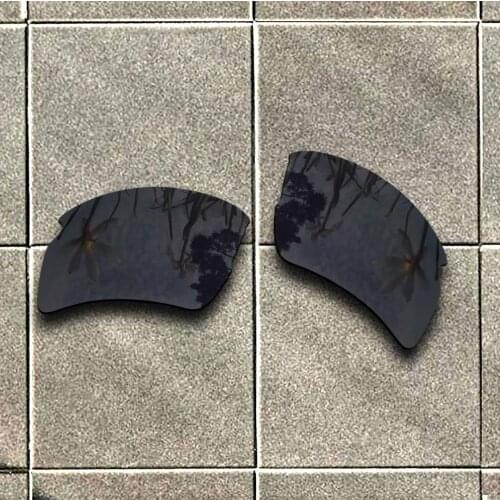 Stealth Black Polarized Sunglasses Replacement Lens for-Oakley Flak 2.0 XL Frame 100% UV Protection Good Fitness