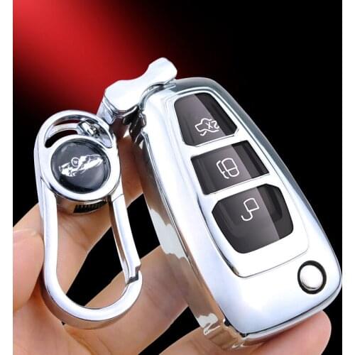 Colorful Car Key Cover Protector Case For Ford Ranger C-Max S-Max Focus Galaxy Mondeo Transit Tourneo Custom Accessories