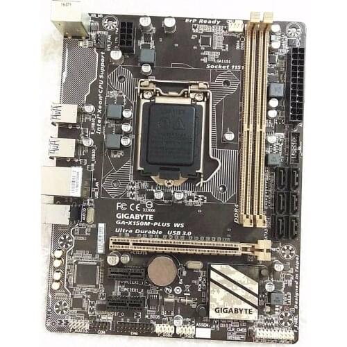 For Gigabyte GA-X150M-PLUS WS Original Used Motherboard C232 Socket LGA1151 DDR4 Support G3900 I3 6100 E3-1200 v5