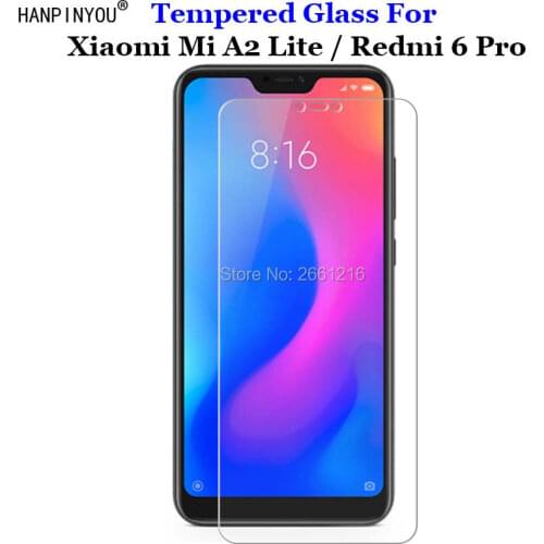 For Xiaomi Mi A2 Lite Tempered Glass 9H 2.5D Premium Screen Protector Film For Xiaomi Redmi 6 Pro 5.84"