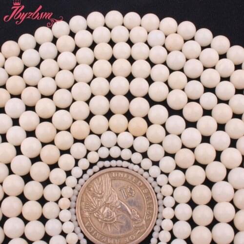 2,3,4,6,8mm Smooth Round Coral Bead Ball Natural Stone Beads For DIY Necklace Bracelets Earring Jewelry Making 15" Free Shipping